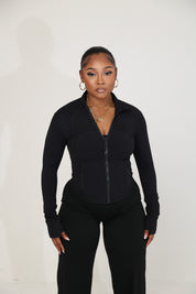 Snatch Fit Zip Jacket - Black