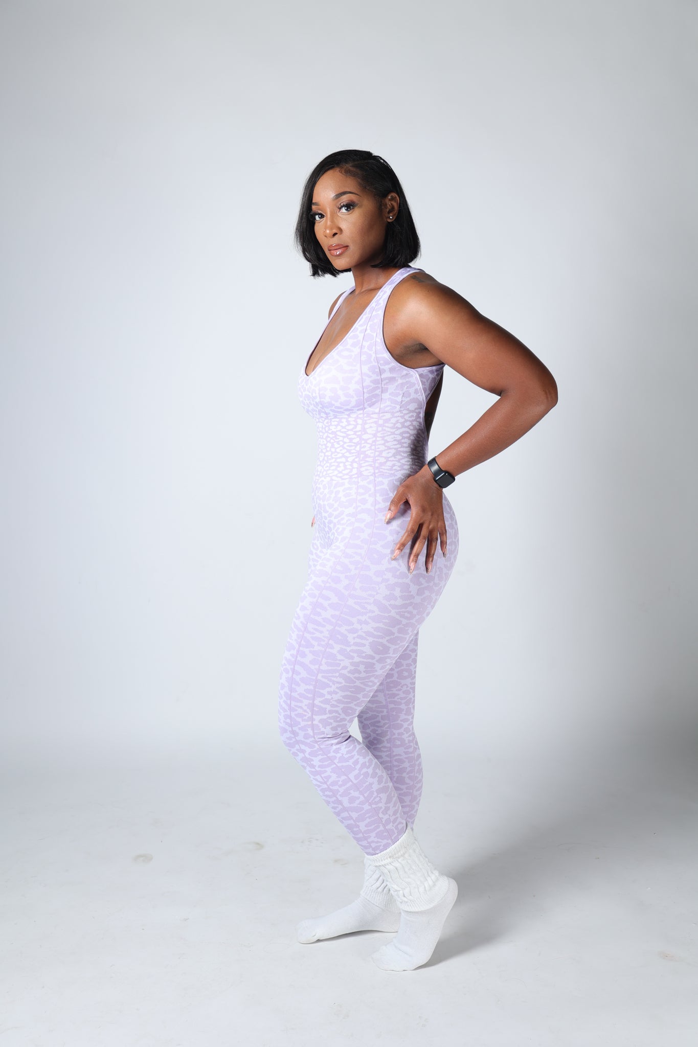 Cheetah Stretch & Compress - Lavender