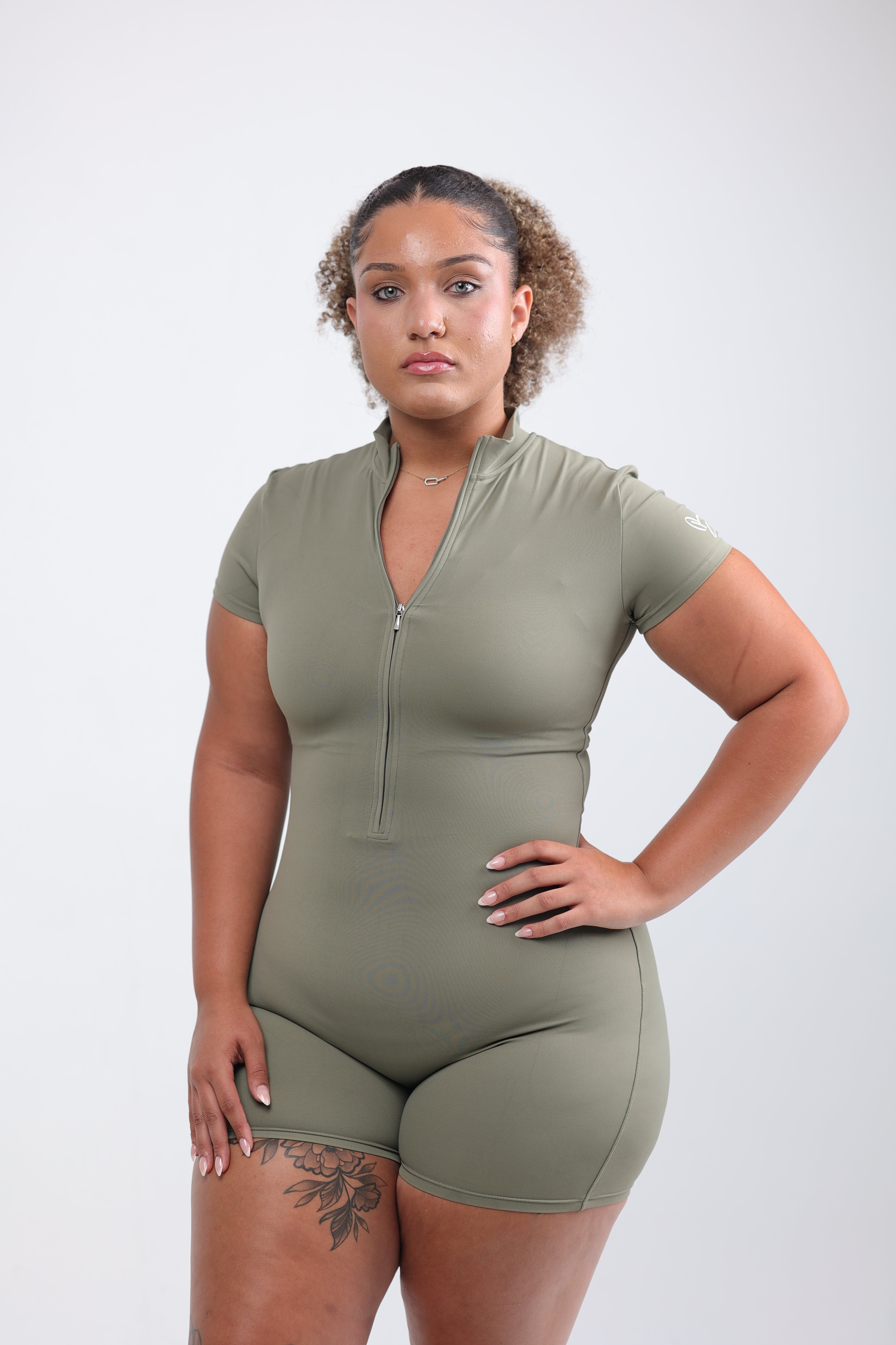 Shape Me Romper- Green