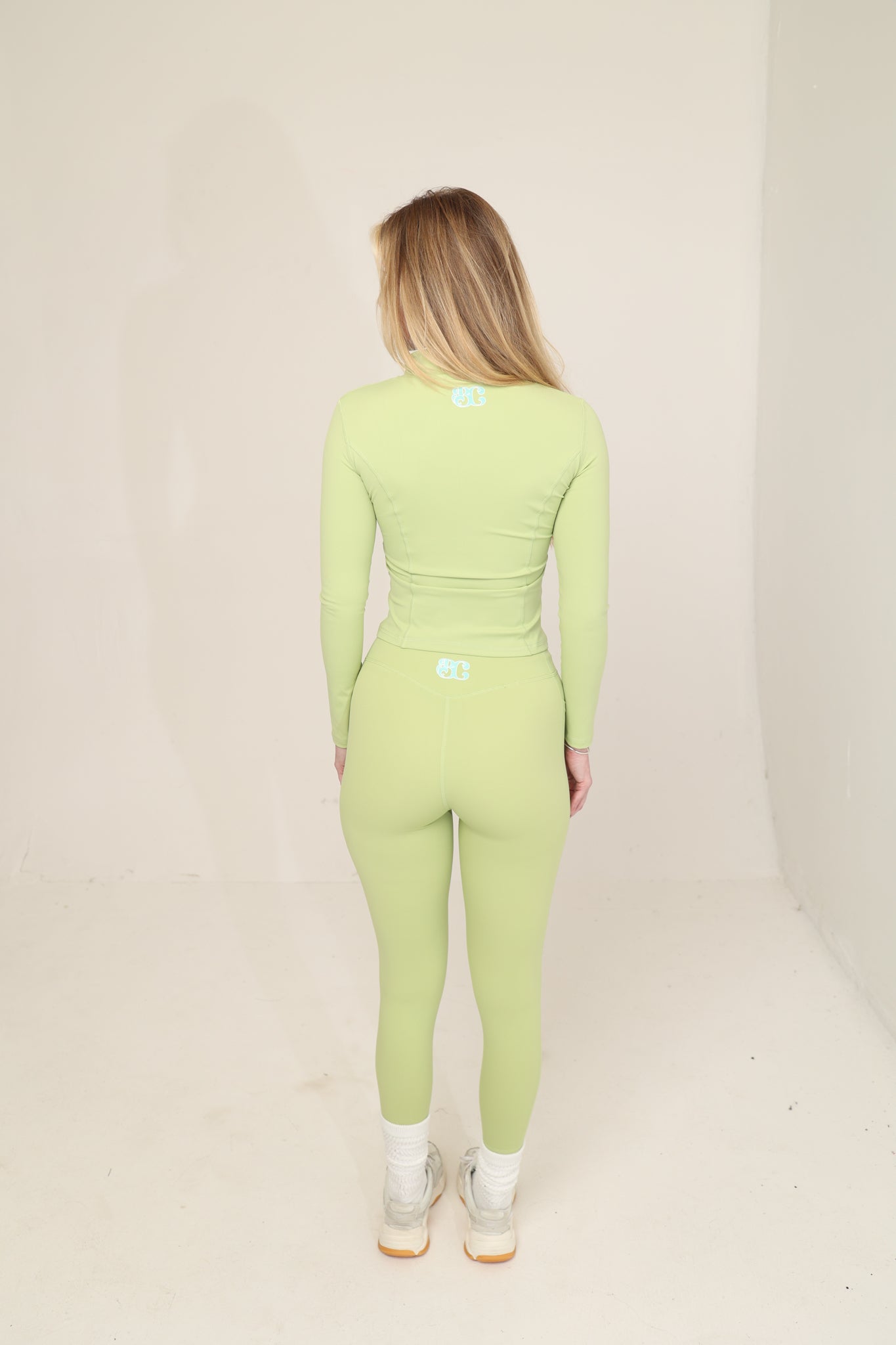 Fit Babe Zip Set - Kiwi