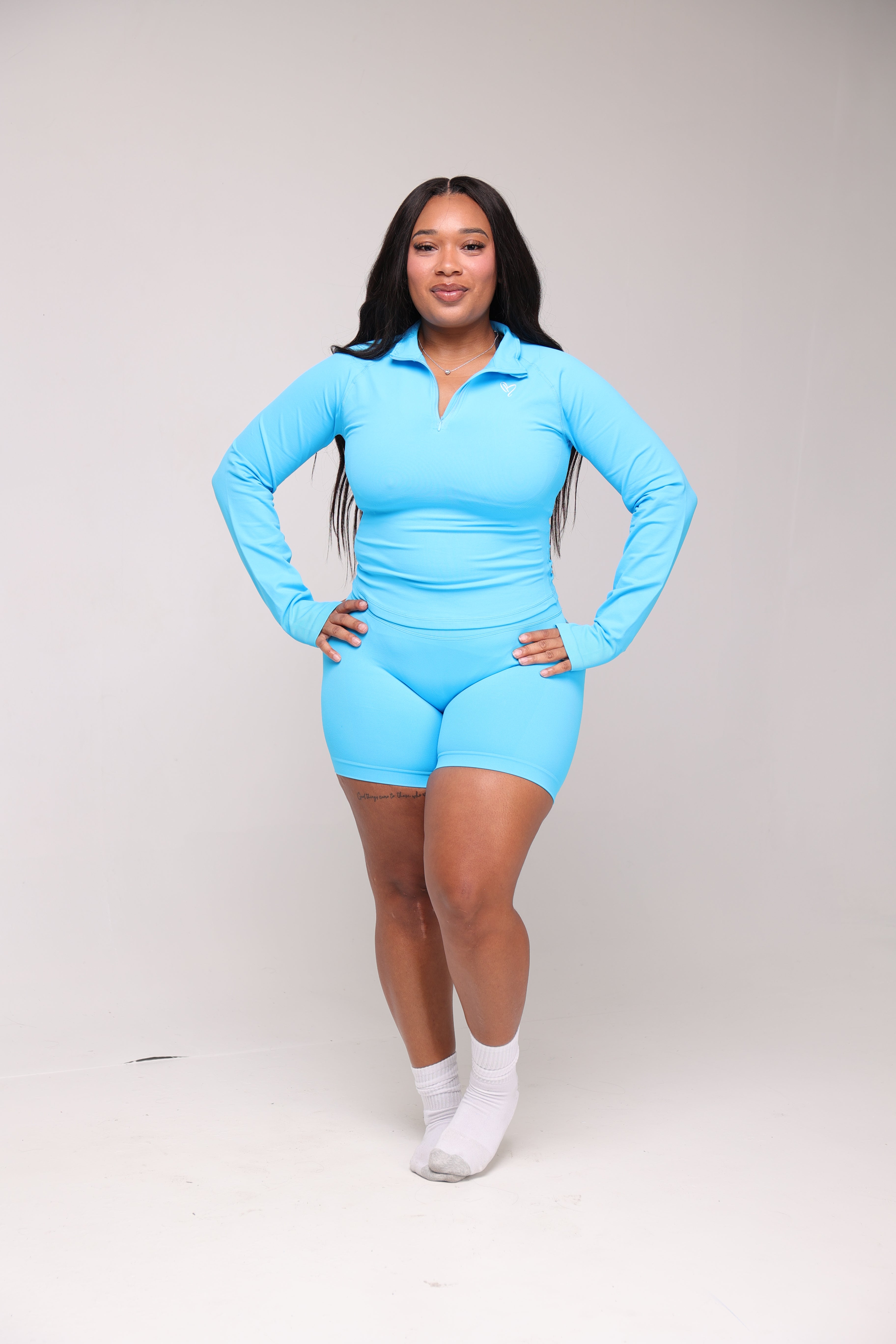 Quarter Zip Set - Blue
