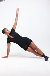 Shape Me Romper- Black