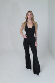Flare Cheetah Stretch & Compress - Black