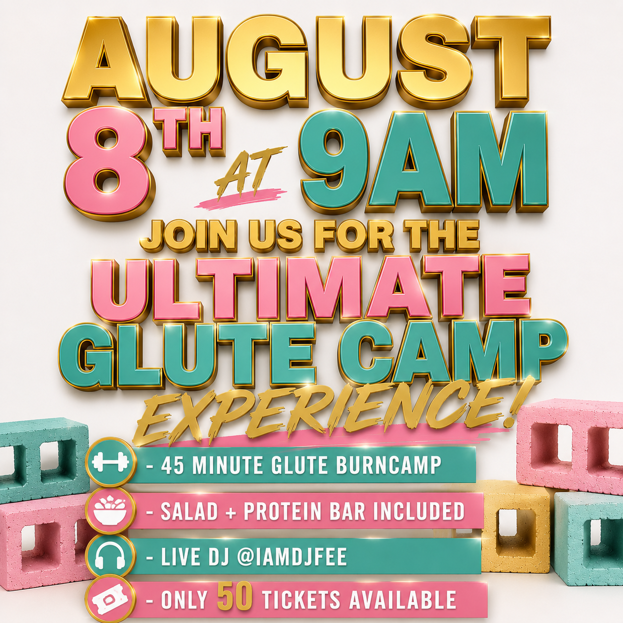 Brick By Brick GluteCamp! 🍑🧱