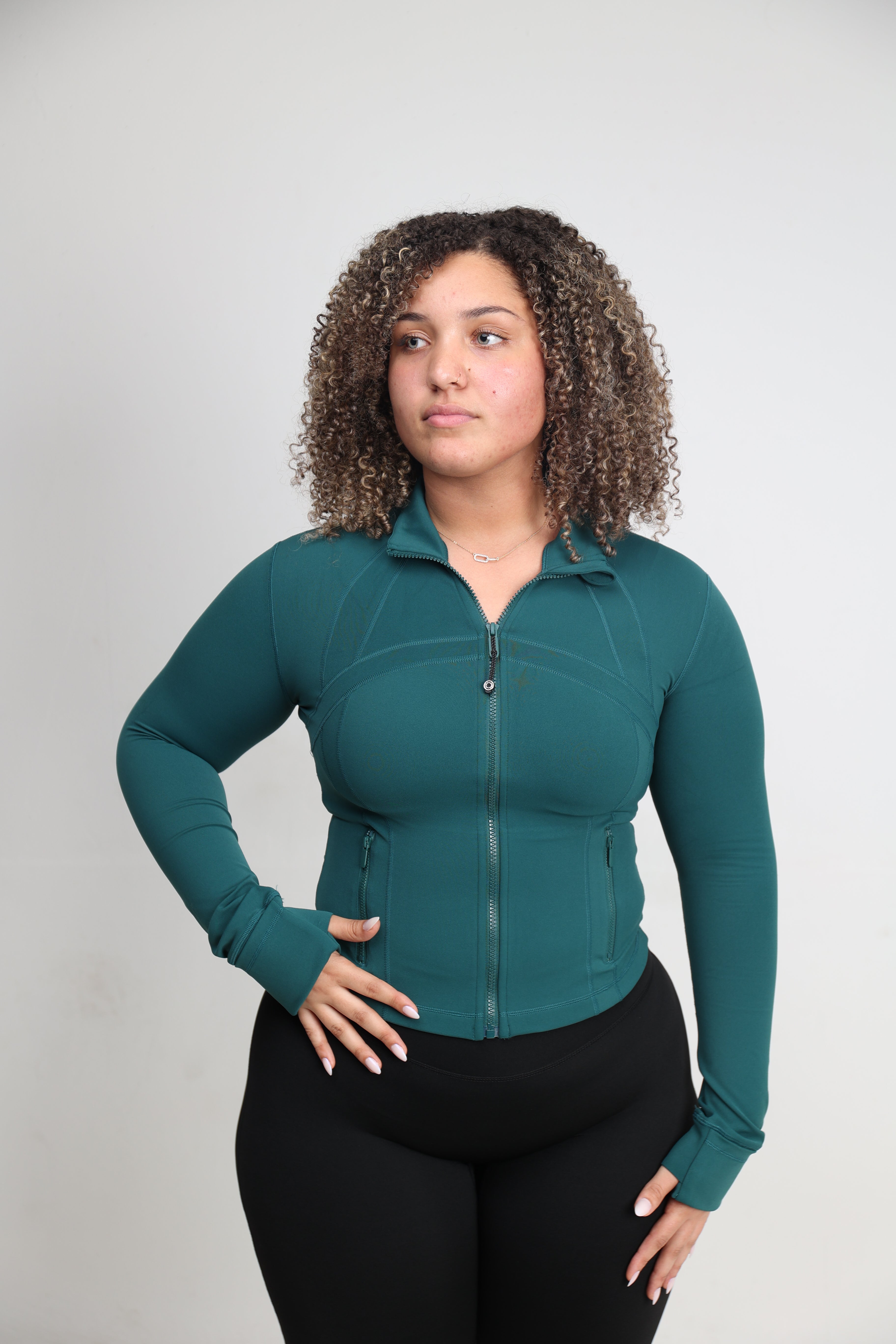 Snatch Fit Zip Jacket - Teal