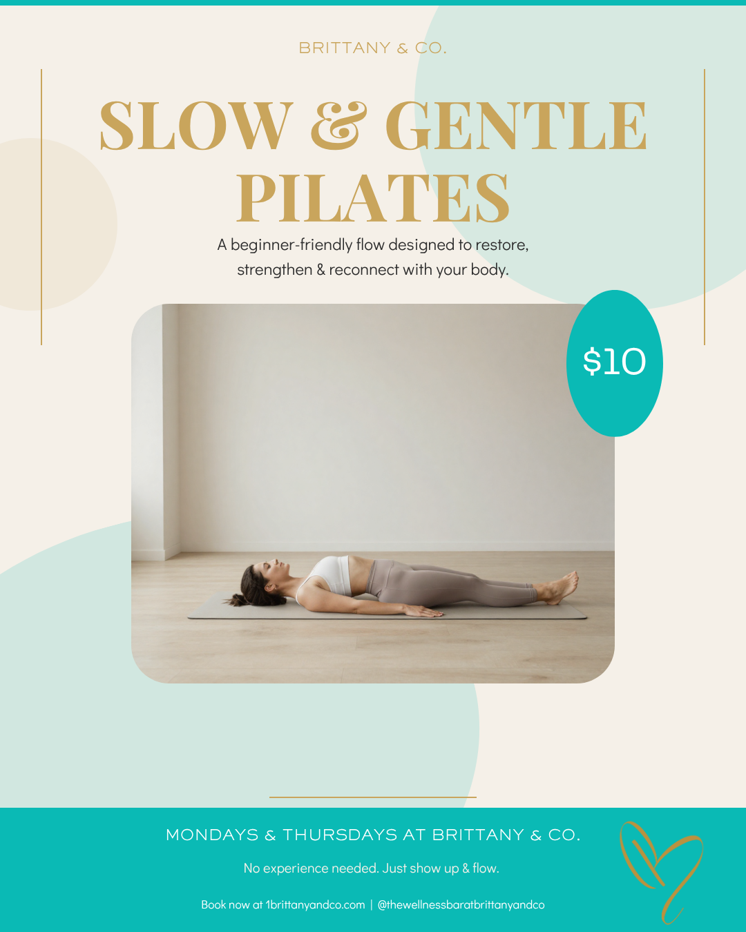 Slow & Gentle Pilates - Mondays 8AM