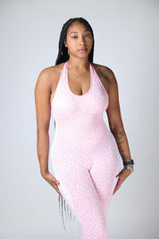 Flare Cheetah Stretch & Compress - Blush