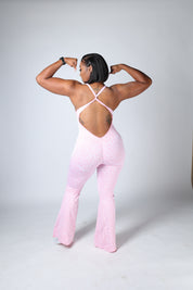 Flare Cheetah Stretch & Compress - Blush