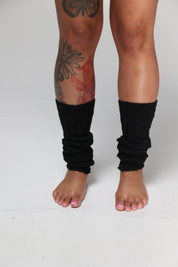 Cozy Leg Warmers - Black Sprinkle