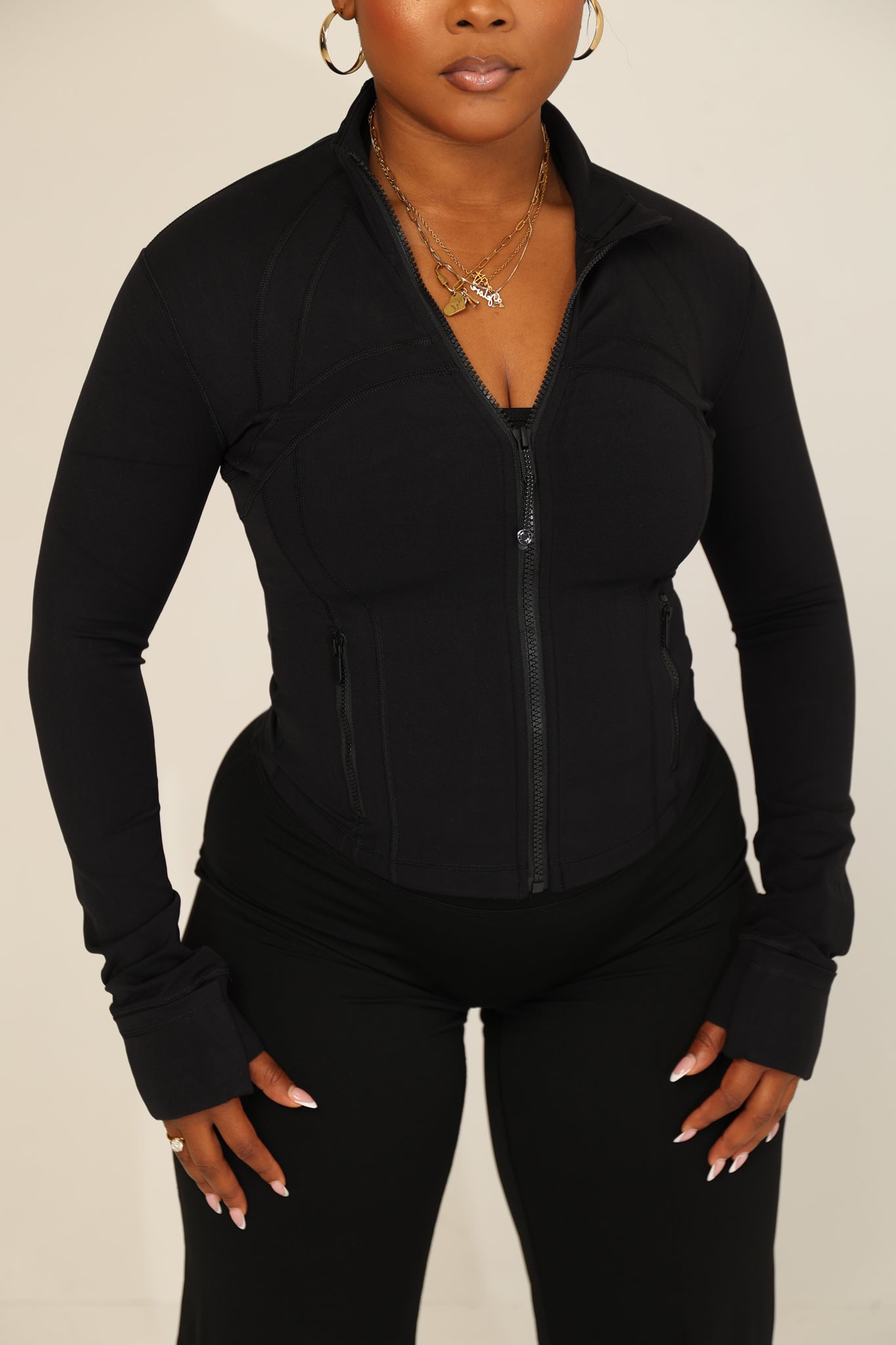 Snatch Fit Zip Jacket - Black