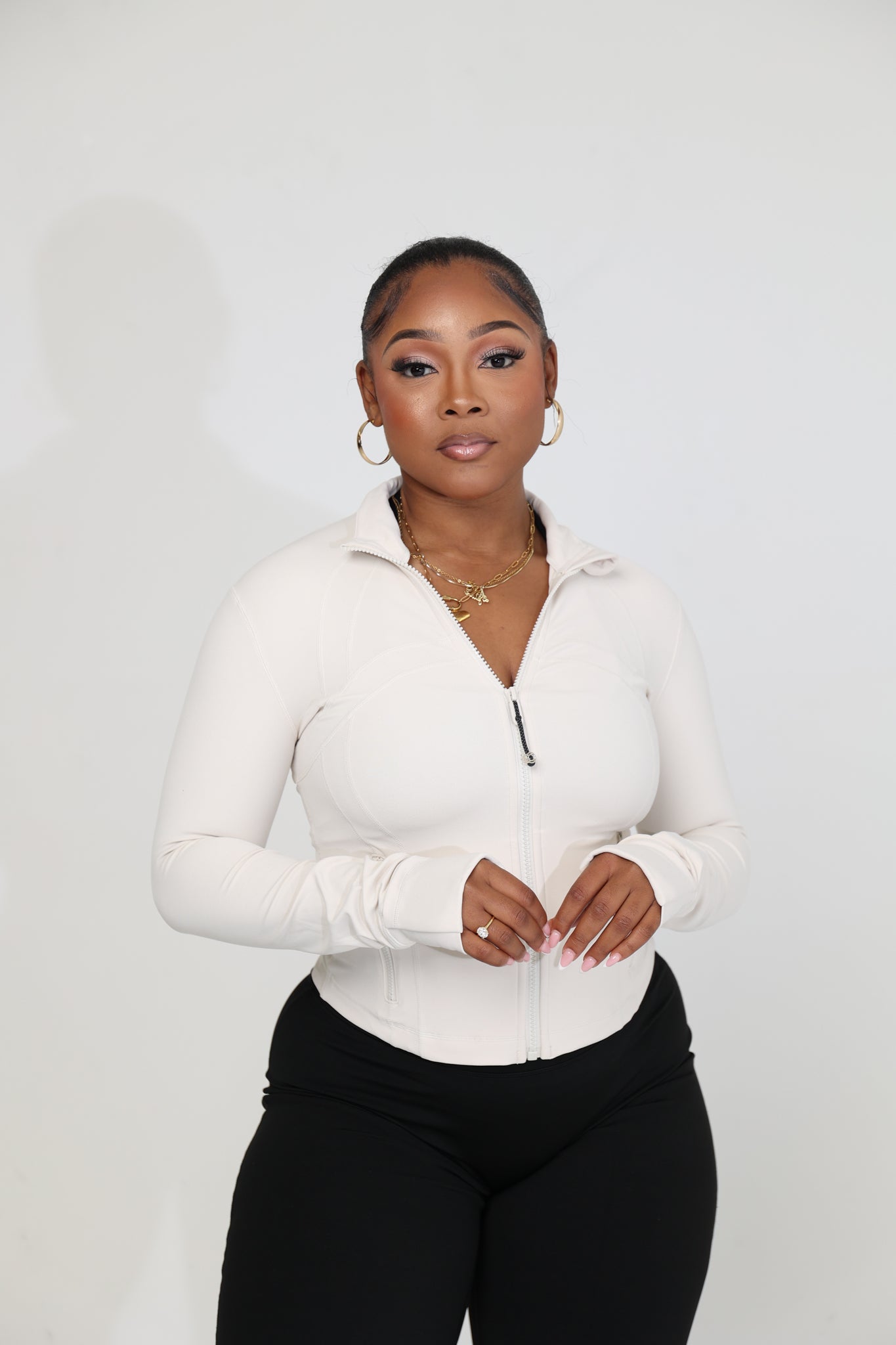 Snatch Fit Zip Jacket - White