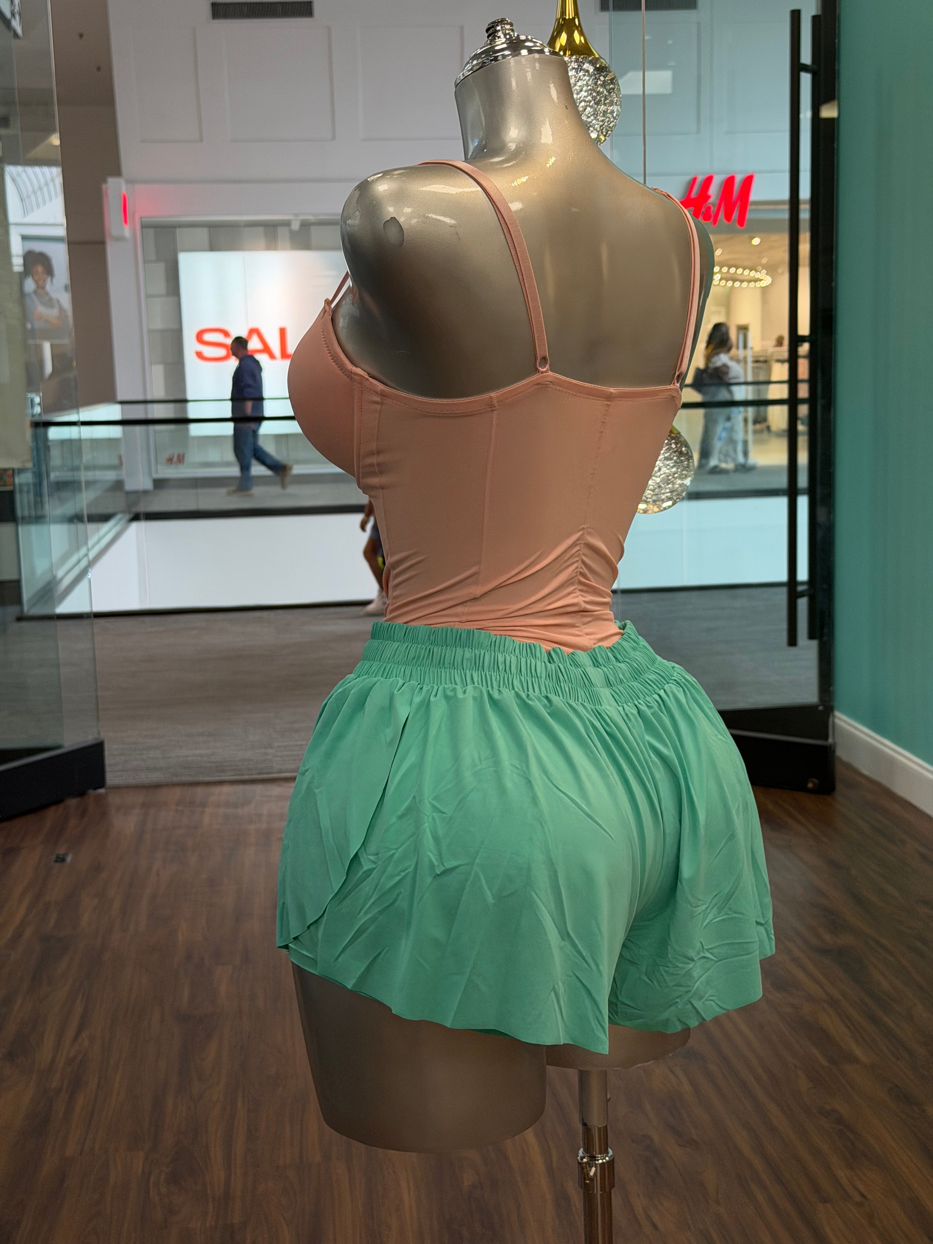 Skort Shorts - Blue