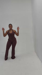 Flare Cheetah Stretch & Compress - Mocha