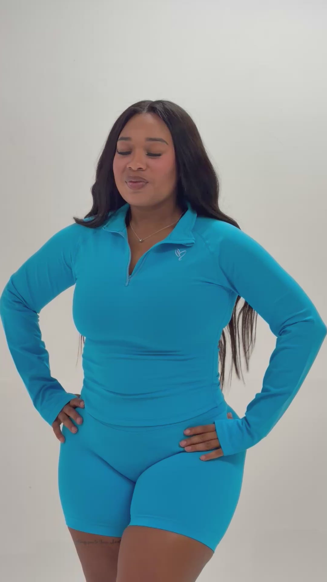 Quarter Zip Set - Blue